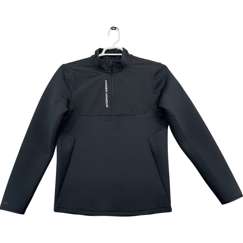Under Armour Storm Golf Pullover Men's Small Black 1/4 Zip Stretch Performanc